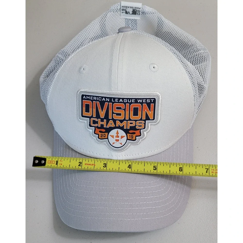 New Era 9FORTY Houston Astros 2019 AL West Champs Hat Mens OSFM Grey White